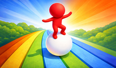 Schneeball Brücken-Rush 3D