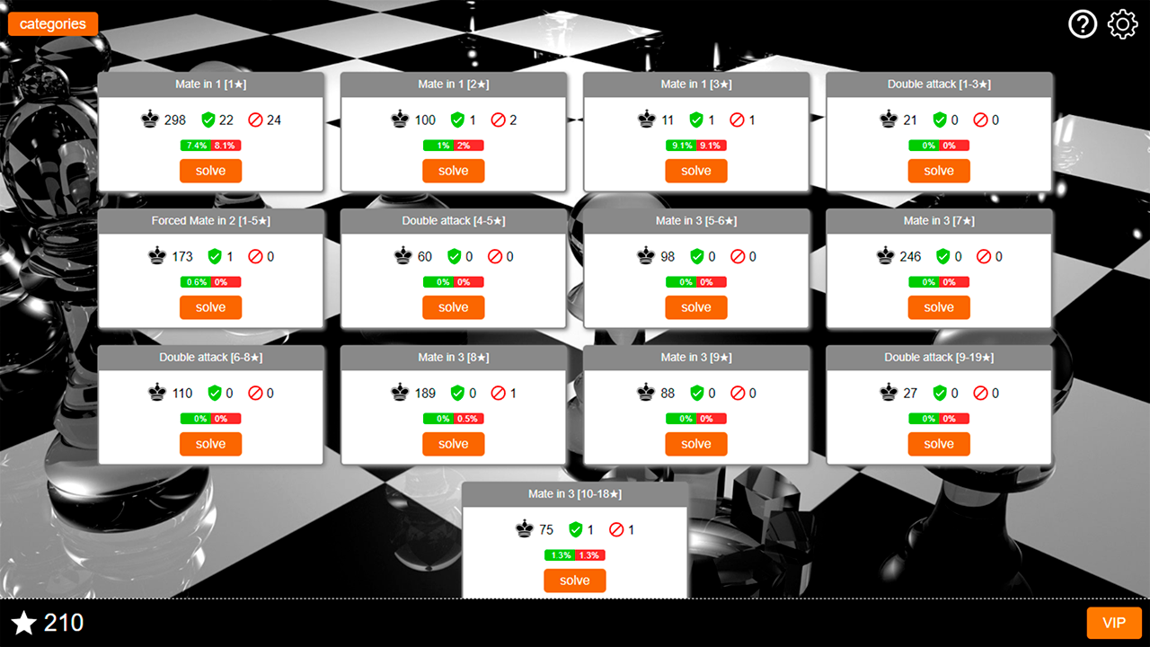 Chess puzzles screenshot