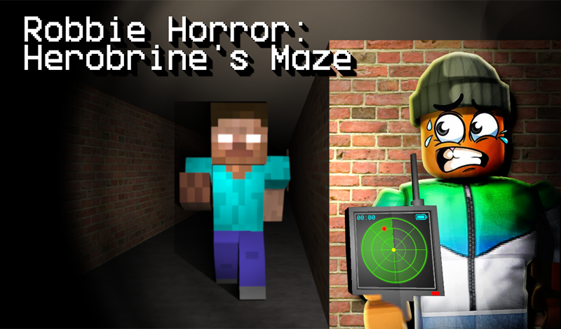 Robbie Horror: Herobrine's Maze game cover