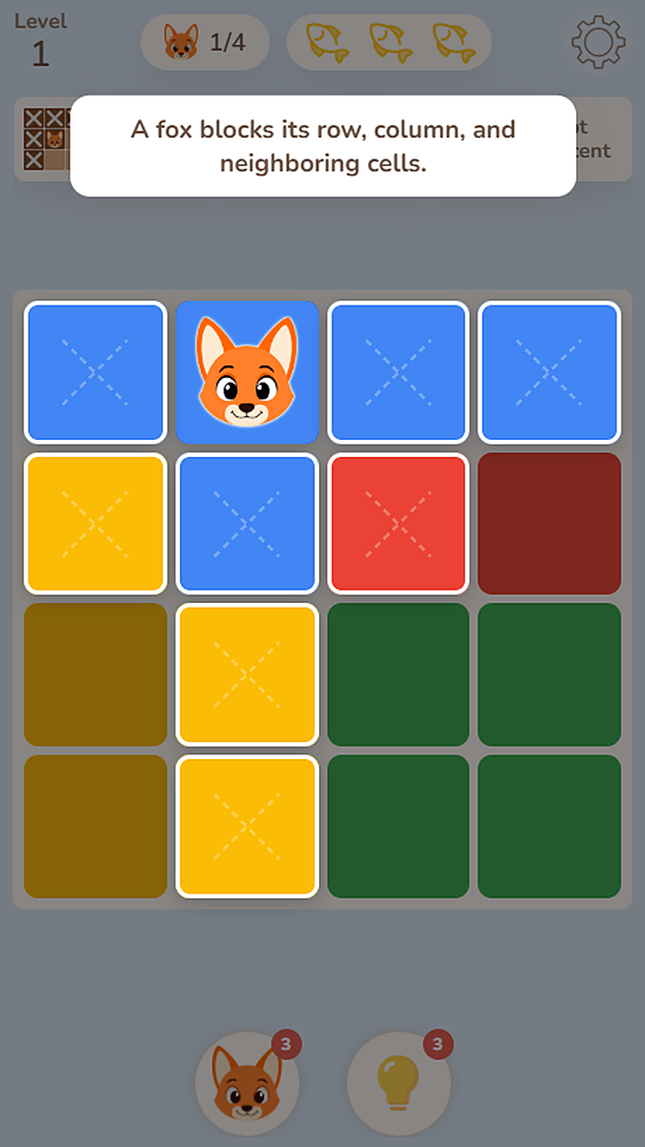 FOXYDOKU: Find the Little Fox screenshot 4