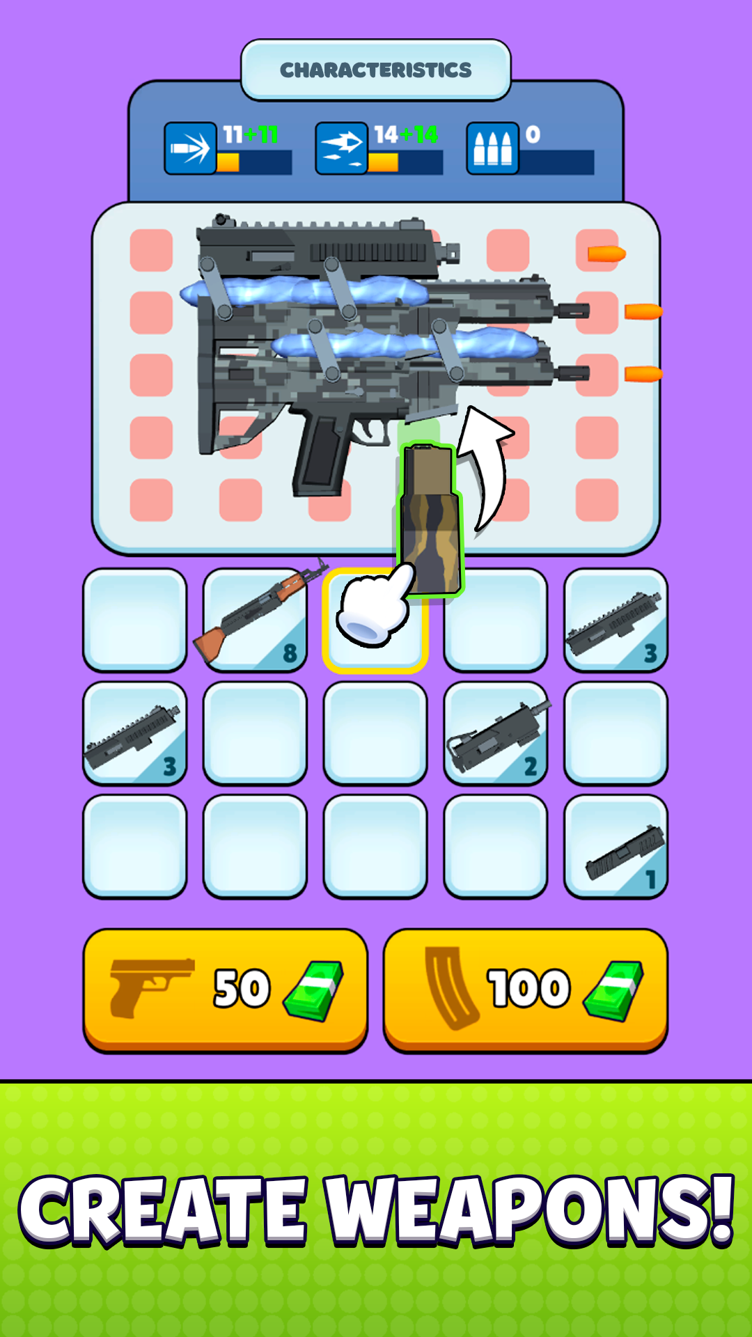 Blocks Shooter 3D! Run, Shoot, Merge Weapons! screenshot 7