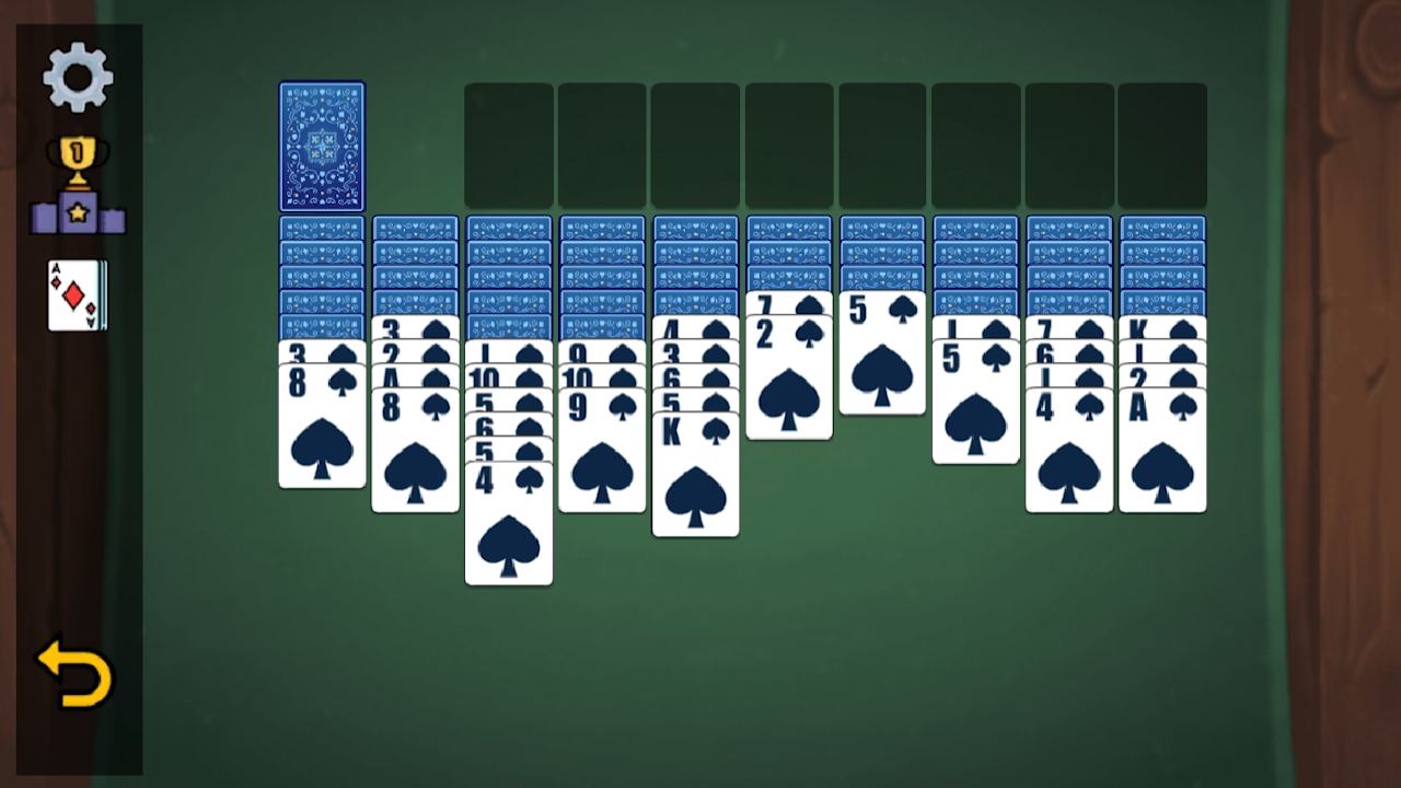 Spider Solitaire: Leader Battle (1, 2, 4 suits) — screenshot 3