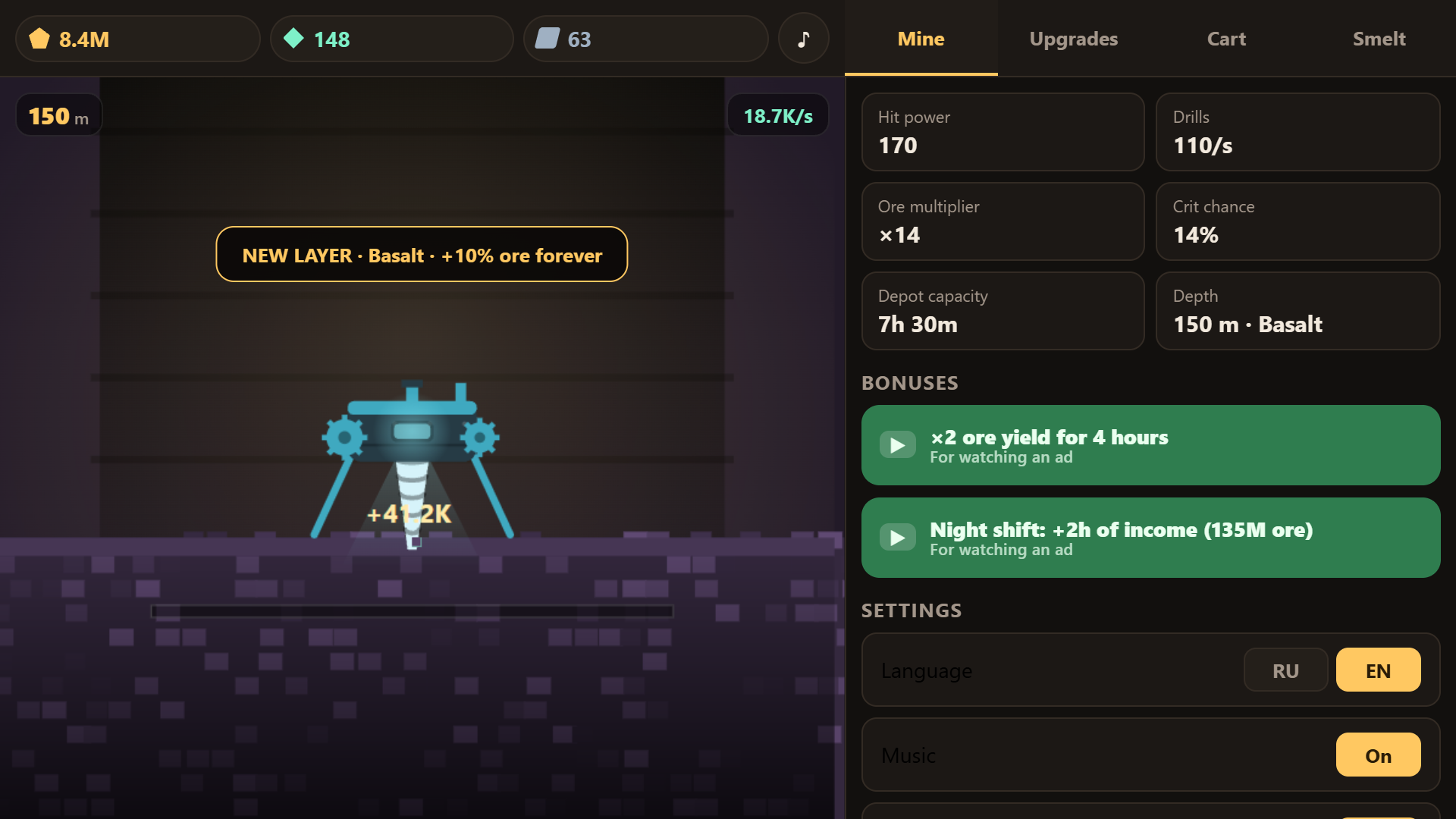 Deep: Idle Mine — screenshot 2