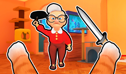 Cat and Granny  loading=