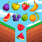 Connect the fruits: Drop into the gap