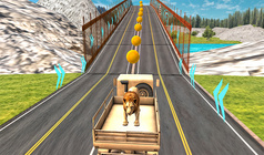 Animal Transport Truck Driving