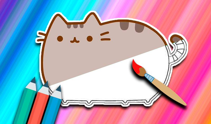Coloring Pusheen the Cat game cover