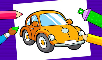 Coches - Libro para colorear para niños