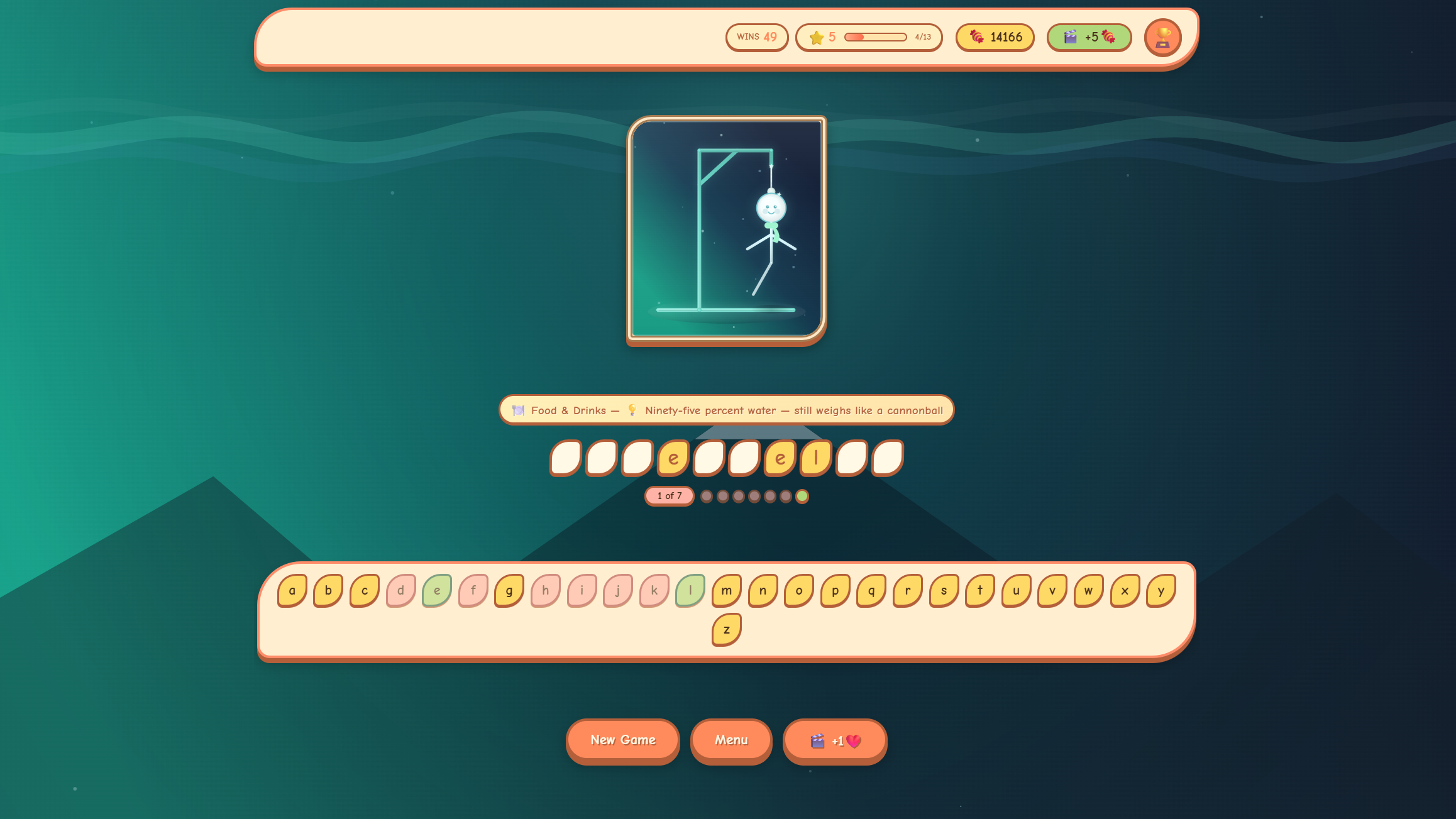 Hangman: Candy or Letter? — screenshot 3