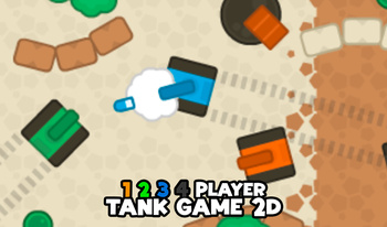 1 2 3 4 Player Tank Game 2D