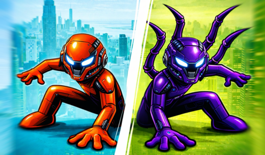 Стик паук супергерой: выстрел паутины