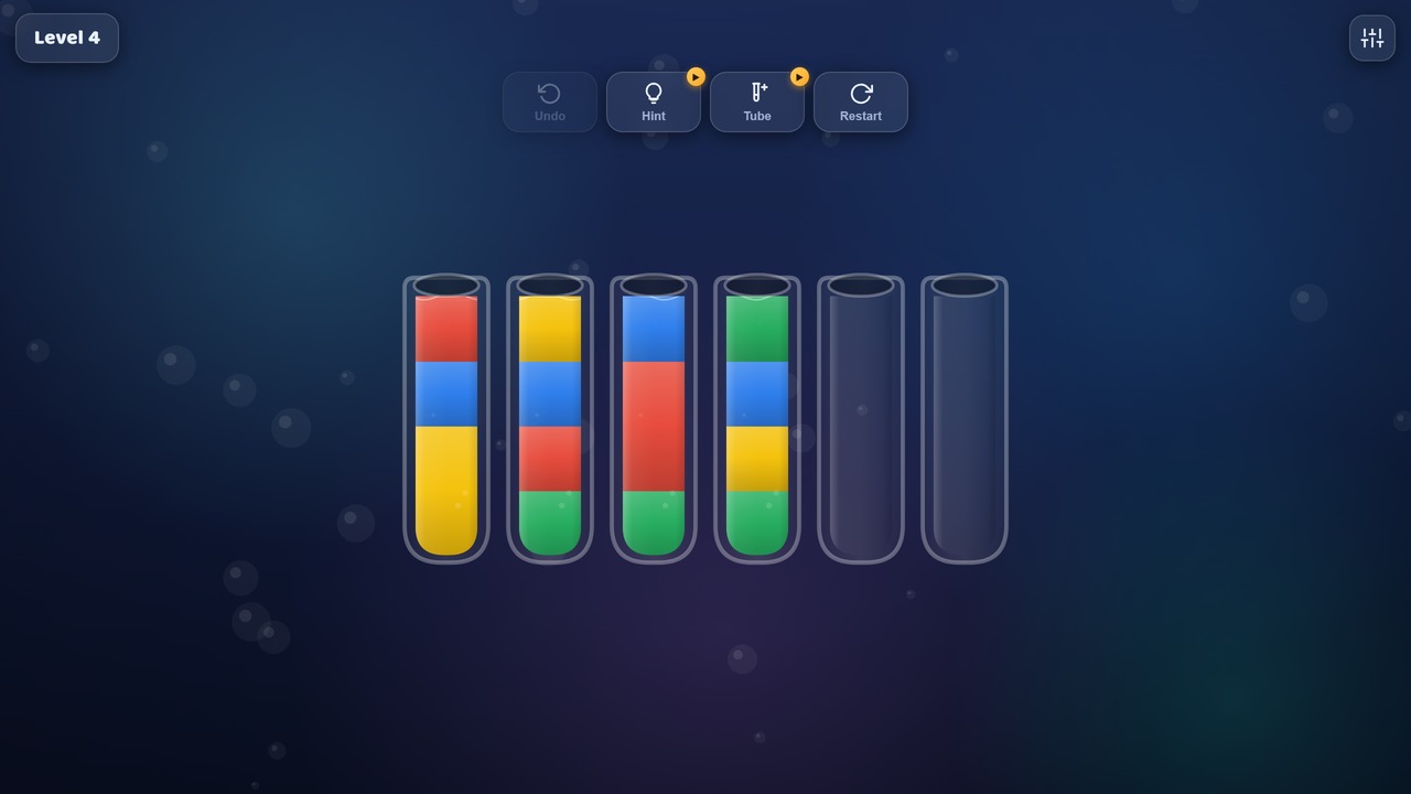 Tubes: Water Sort — screenshot 1