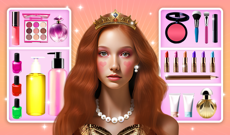 Makeup and Makeover in a Beauty Salon game cover