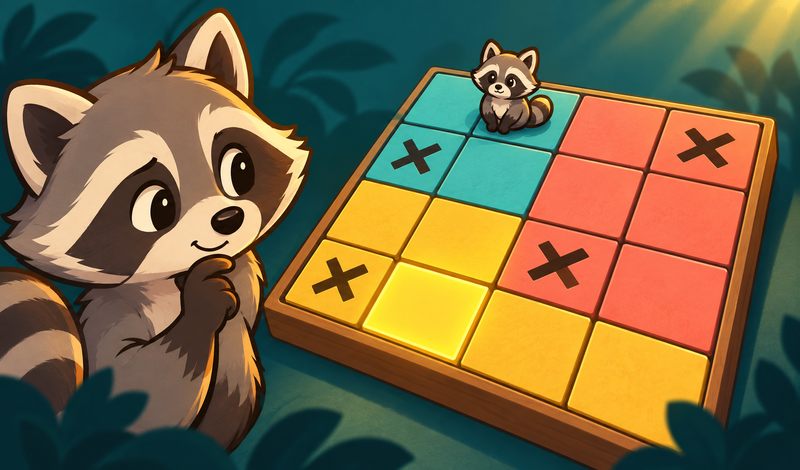 Raccoodoku: Place the Raccoons game cover