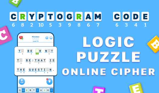 Cryptogram Code - Logic Puzzle, Online Cipher  loading=