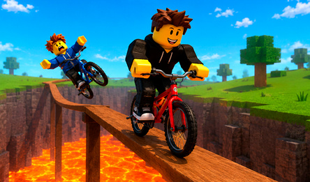 Get to the Brainrots on a Bike Obby!