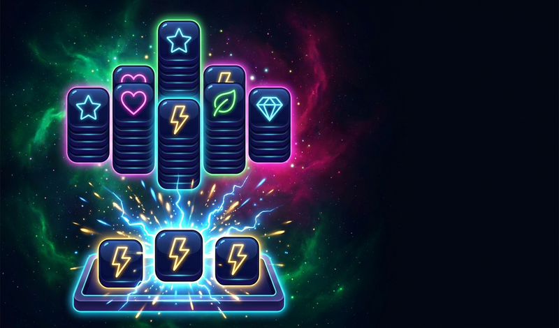 Neon Tiles game cover