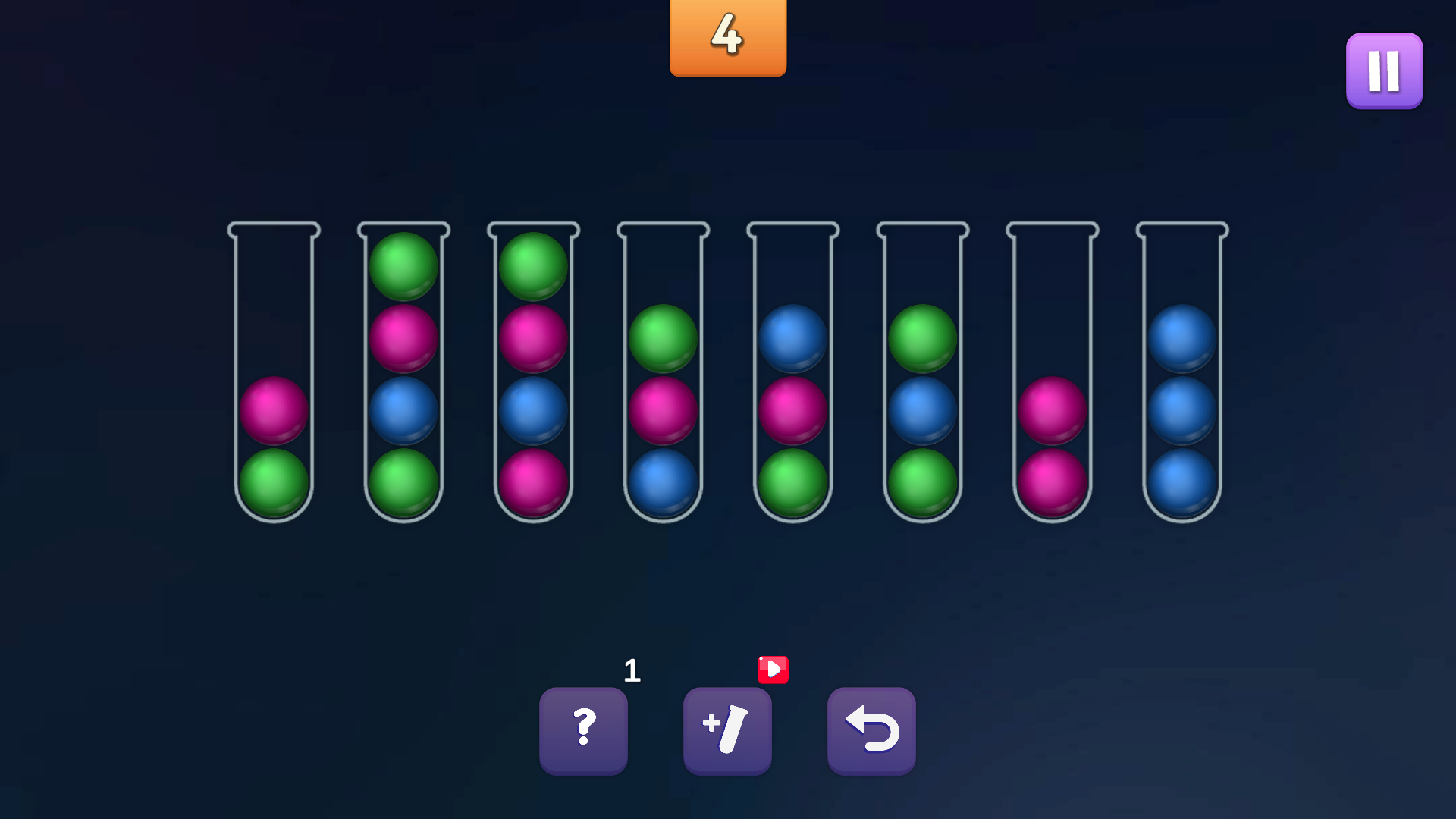 Sort Colored Balls Puzzle screenshot