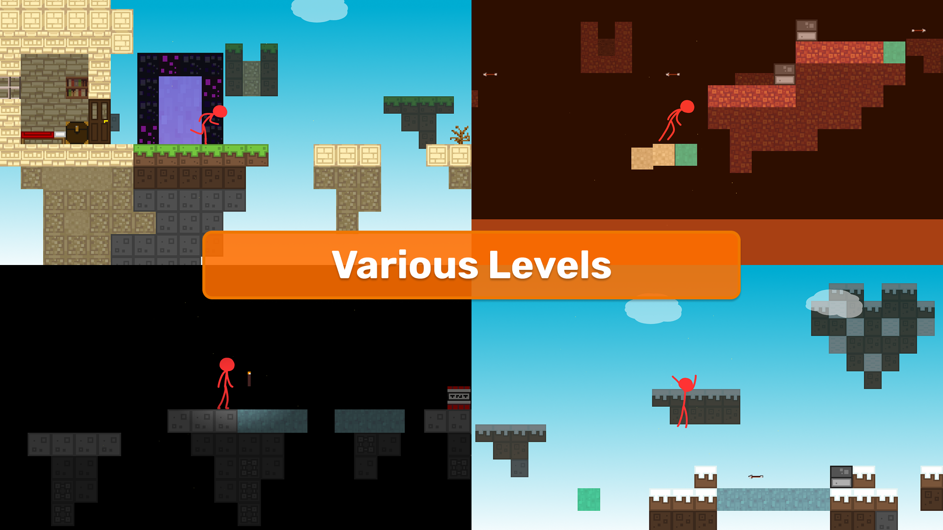 Parkour Stick: The World of Craft — screenshot 1
