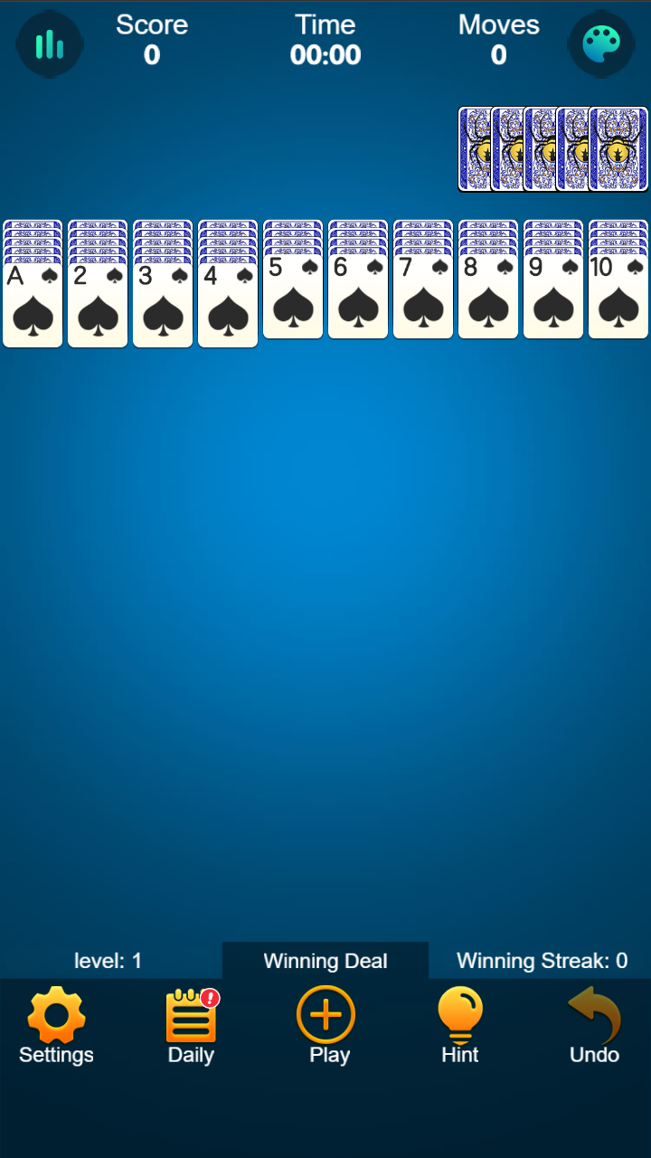 Spider Solitaire HD screenshot 5