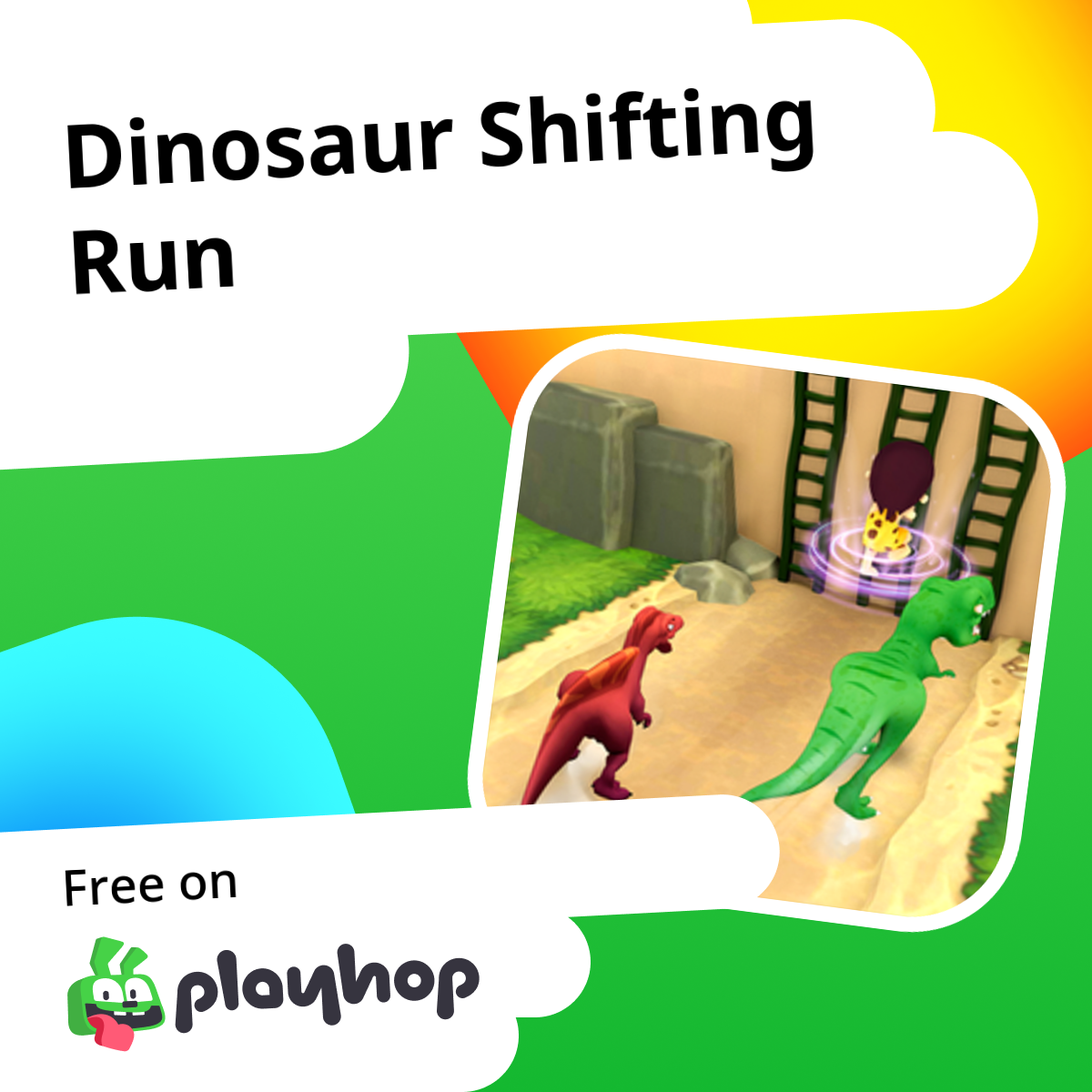Dinosaur Shifting Run: العب أونلاين مجانًا على Playhop