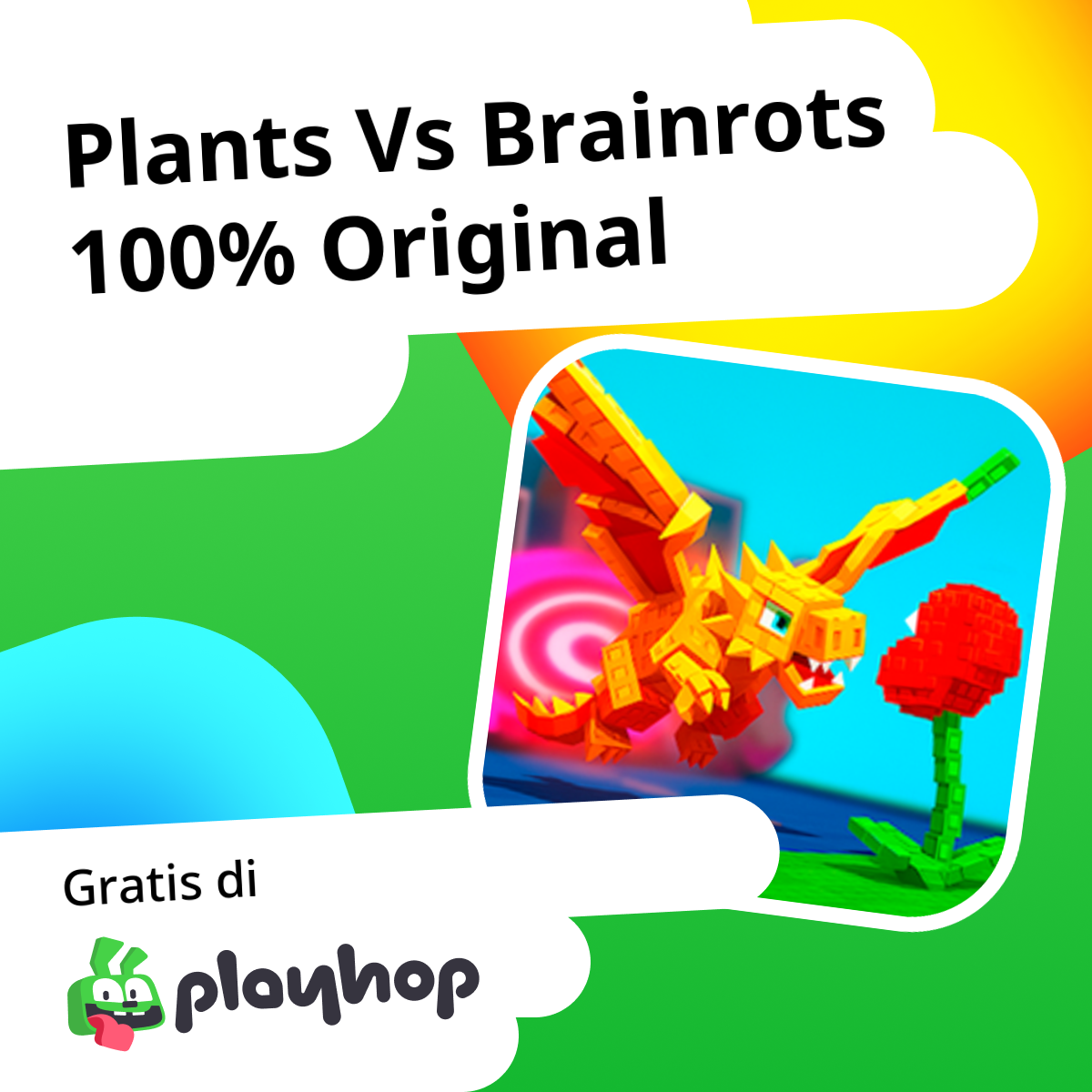 Plants Vs Brainrots 100% Original: Main Gratis Online di Playhop