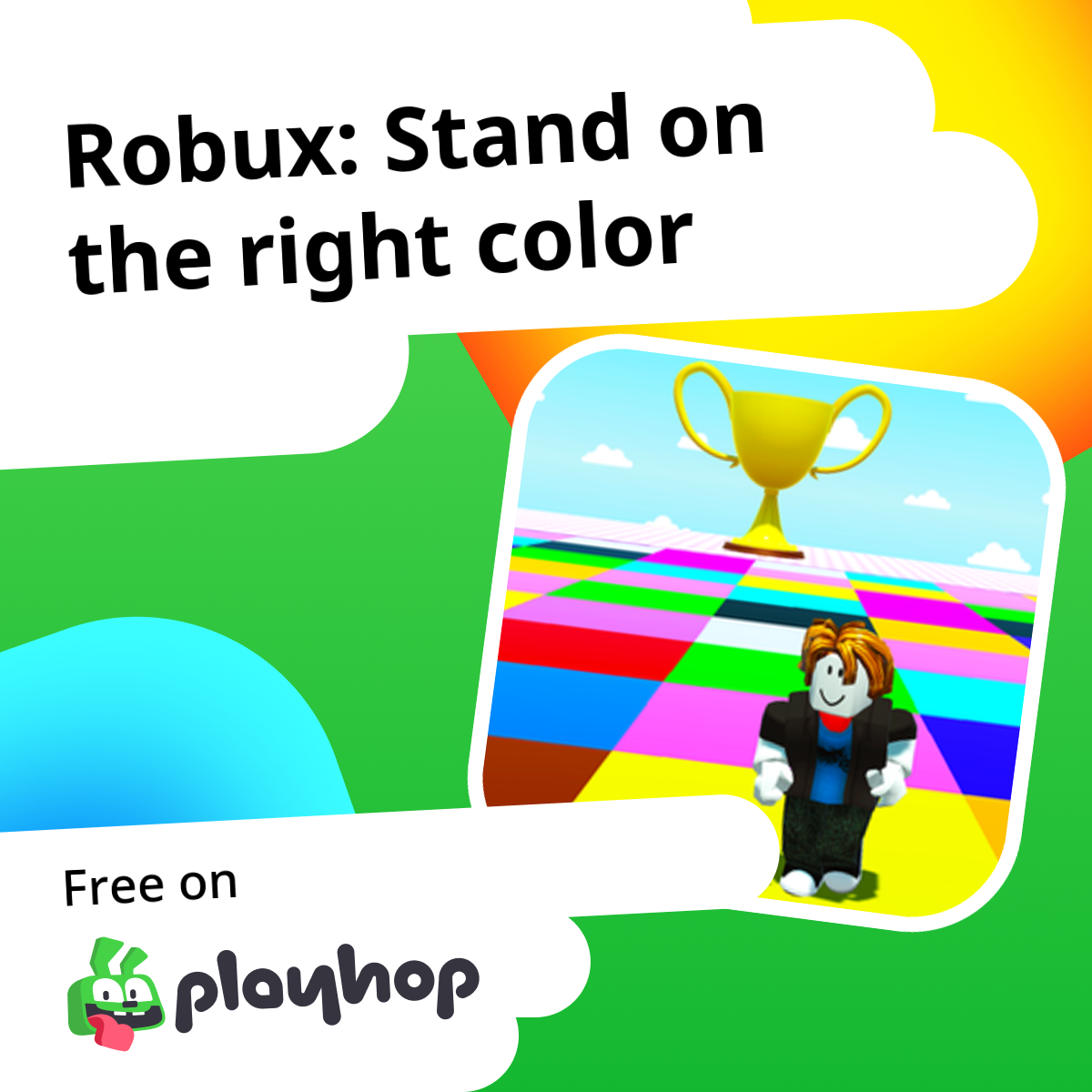 Robux: Stand on the right color: به صورت رایگان آنلاین در Playhop بازی کنید
