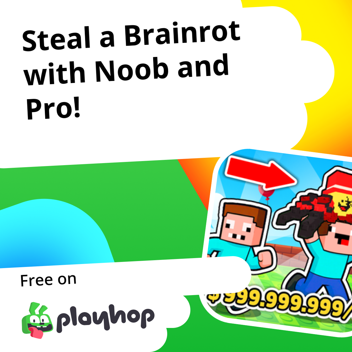 Brainrot Rasing Noob Steal a Brainrot with Noob and Pro! (by Uappp): Play Online For Free On ...