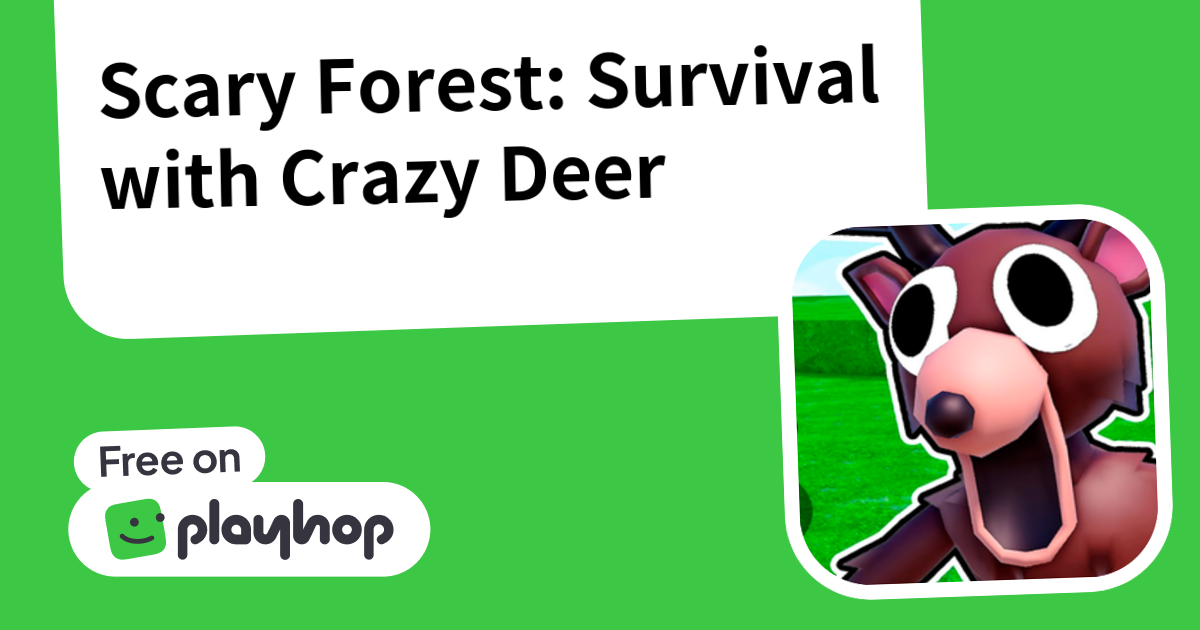 Play Scary Forest: Survival with Crazy Deer - Free Online Game