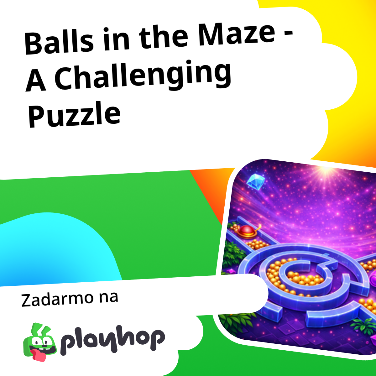 Balls in the Maze - A Challenging Puzzle: Hrajte online zadarmo na Playhop