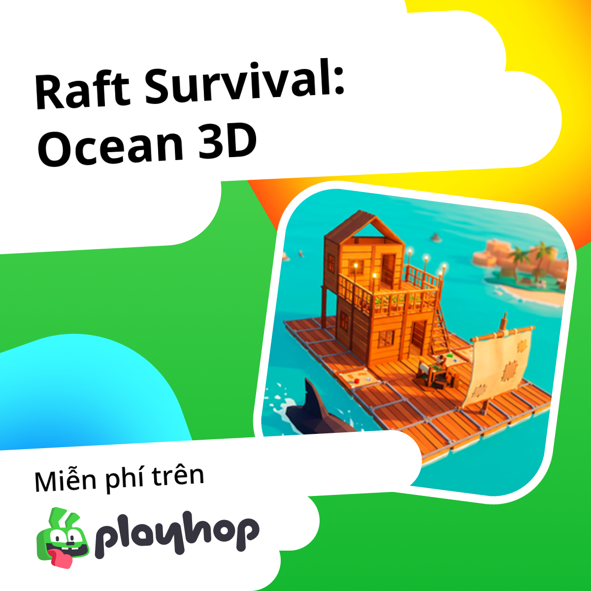 Raft Survival: Ocean 3D: Chơi trực tuyến miễn phí trên Playhop