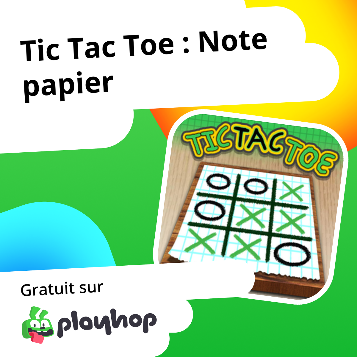 Tic Tac Toe : Note papier (par RHM Interactive): Jouez En Ligne ...
