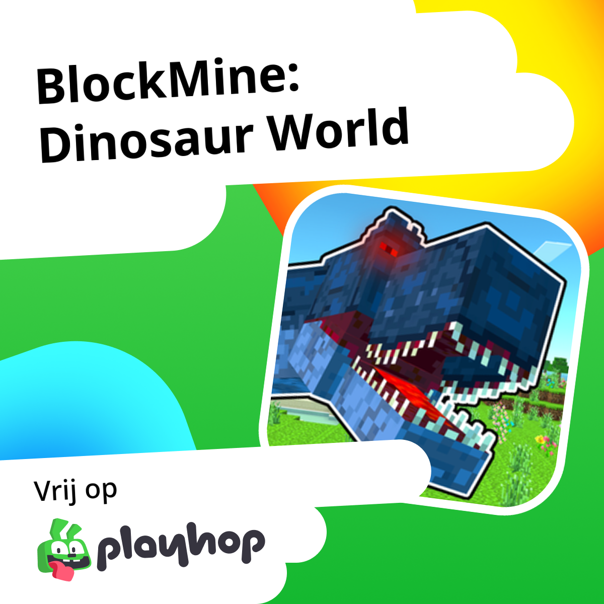 BlockMine: Dinosaur World: Speel Gratis Online op Playhop