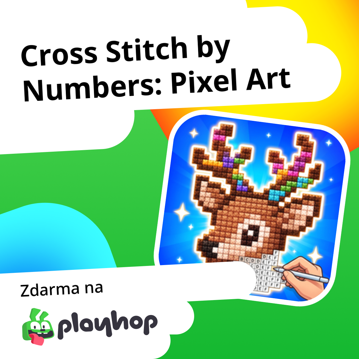 Cross Stitch by Numbers: Pixel Art: Hrajte online zdarma na Playhop