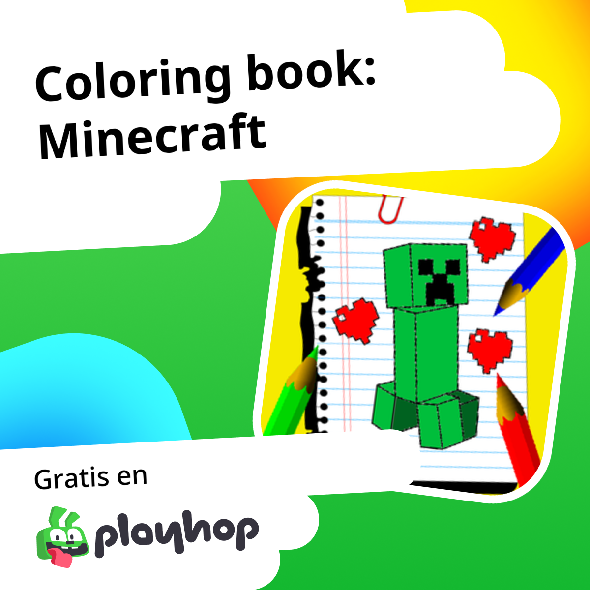 Coloring book: Minecraft: Juega en línea gratis en Playhop