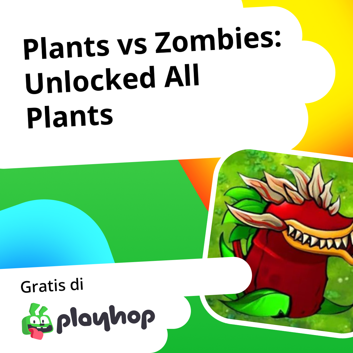 Plants vs Zombies: Unlocked All Plants: Main Gratis Online di Playhop