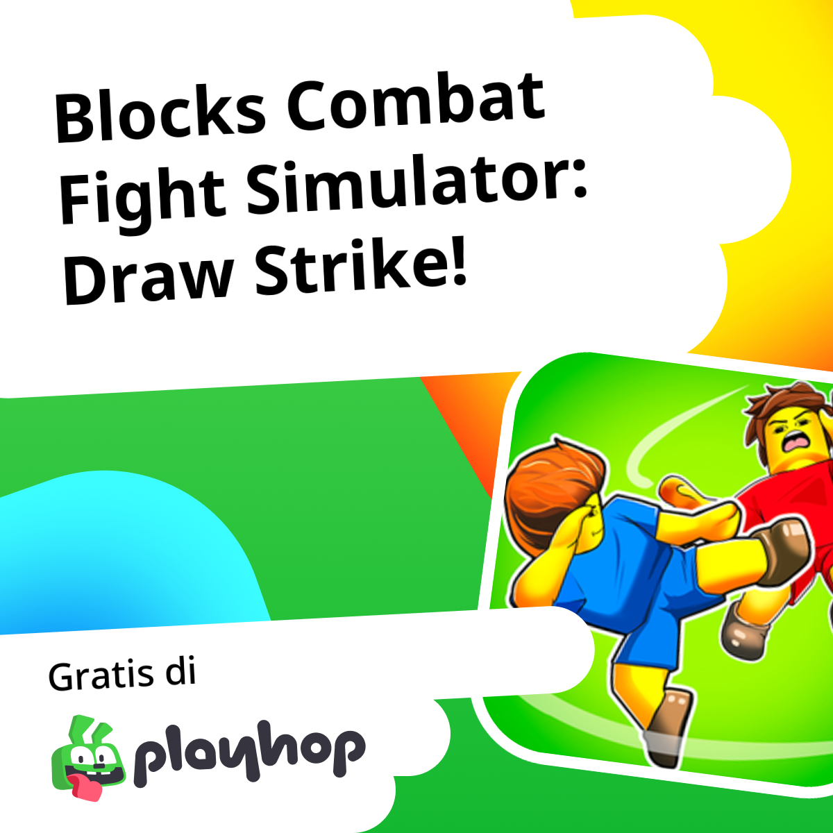 Blocks Combat Fight Simulator: Draw Strike!: Main Gratis Online di Playhop