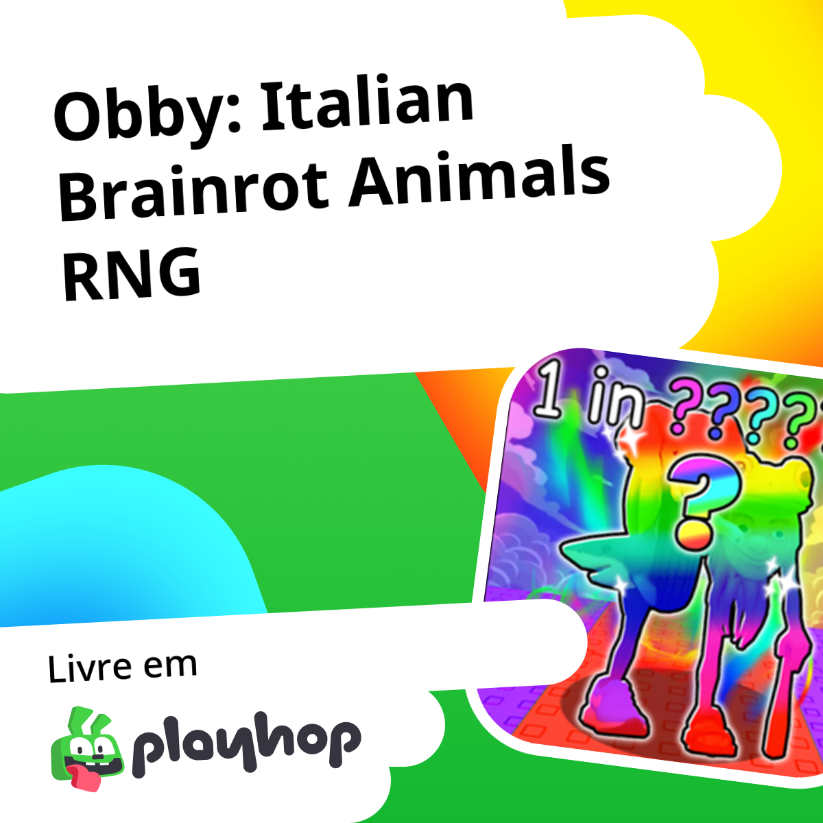 Obby: Italian Brainrot Animals RNG: Jogue Online Grátis no Playhop