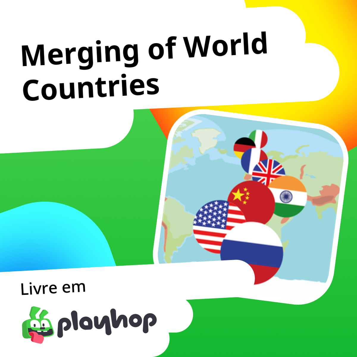 Merging of world countries: Jogue Online Grátis no Playhop