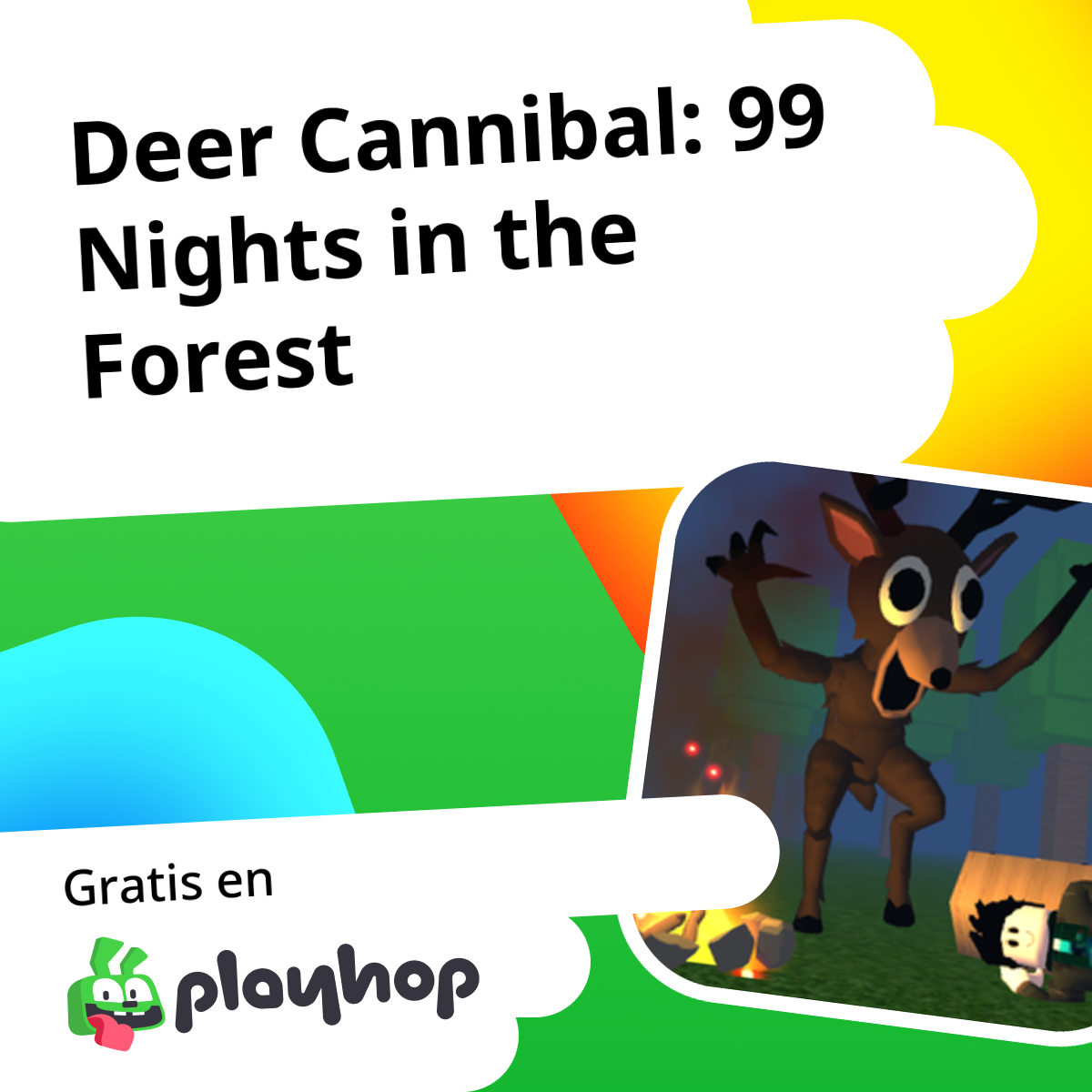 Deer Cannibal: 99 Nights in the Forest: Juega en línea gratis en Playhop