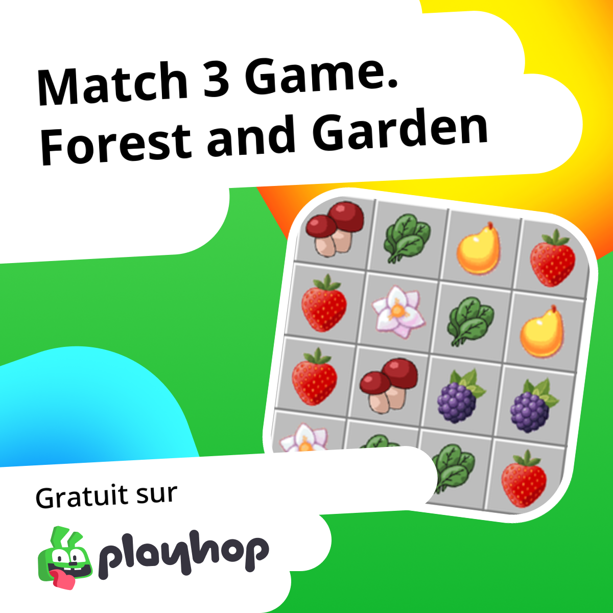 Play Match 3 Game. Forest and Garden - Recommended Game