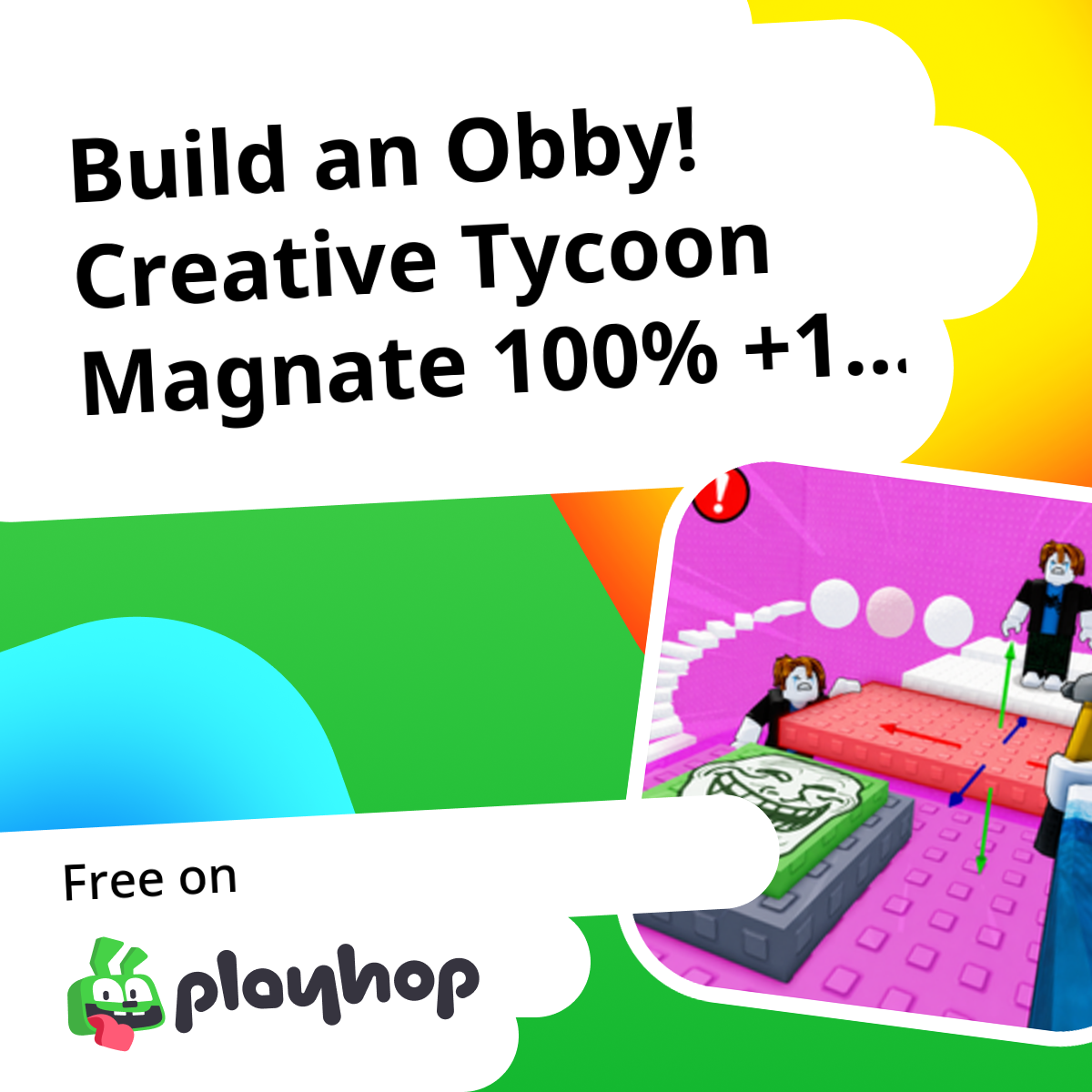 Build an Obby! Creative Tycoon Magnate 100% +1 3D: Play Online For Free ...