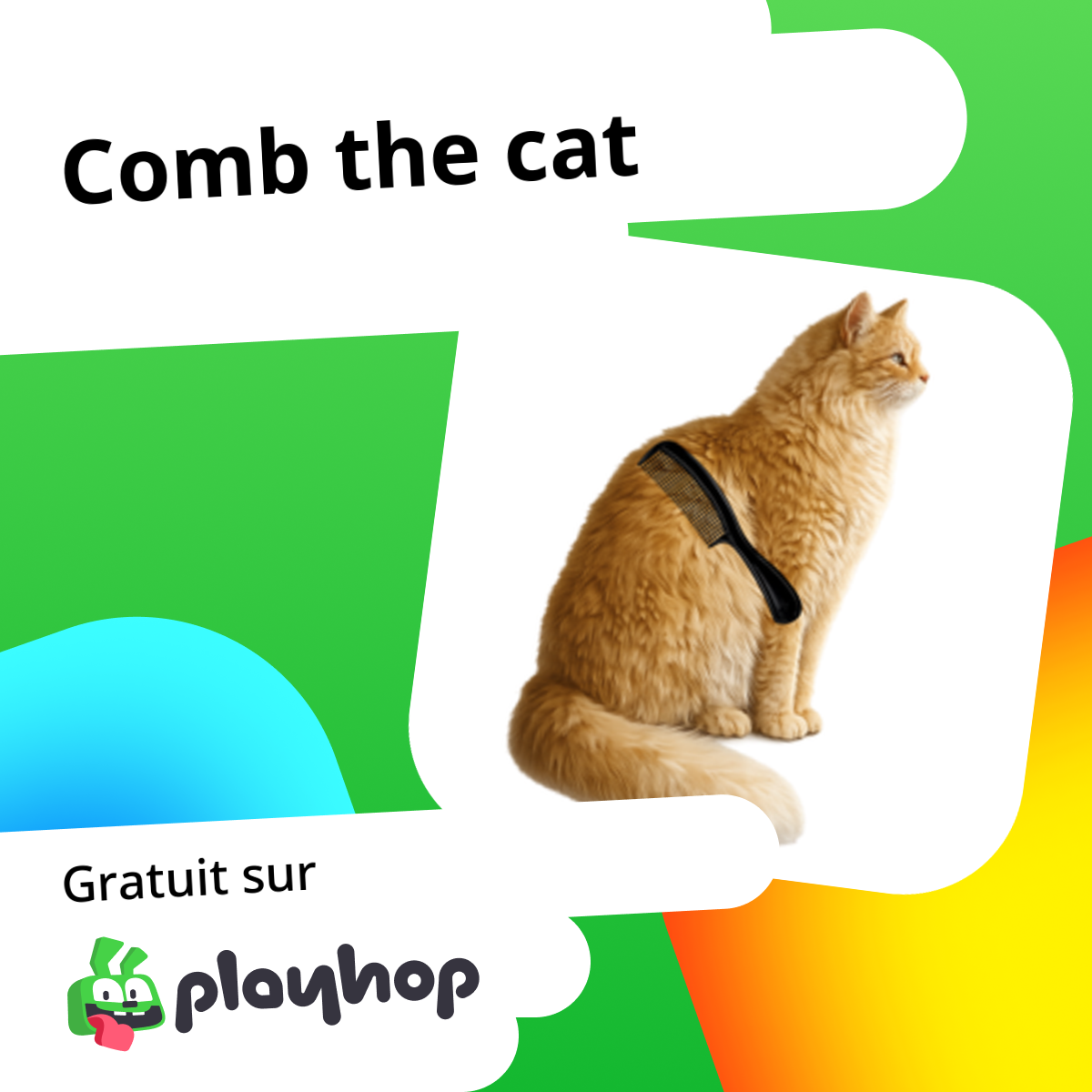 Comb the cat: Jouez en ligne gratuitement sur Playhop