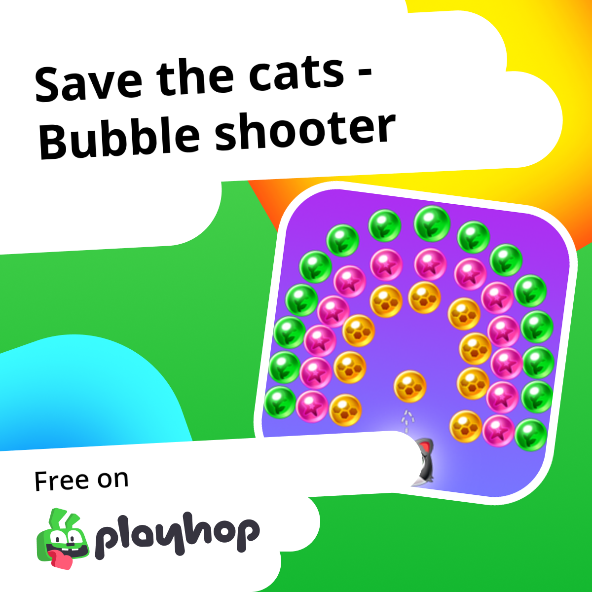 Save the cats Bubble shooter (by LenaDev) Play Online For