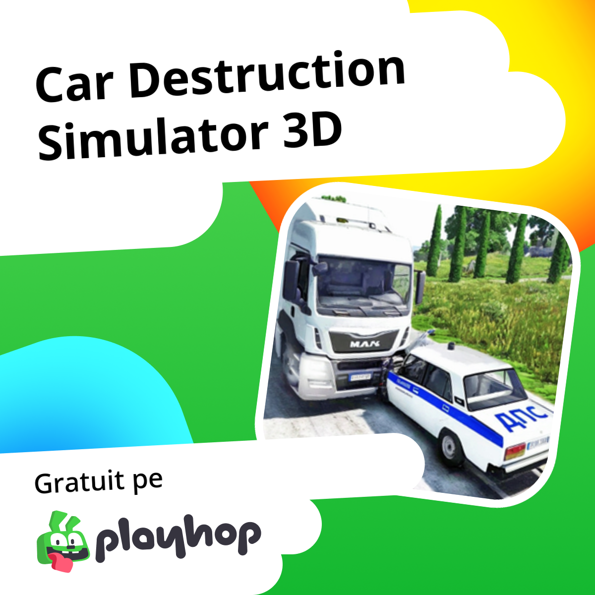 Car Destruction Simulator 3D: Joacă Online Gratuit pe Playhop