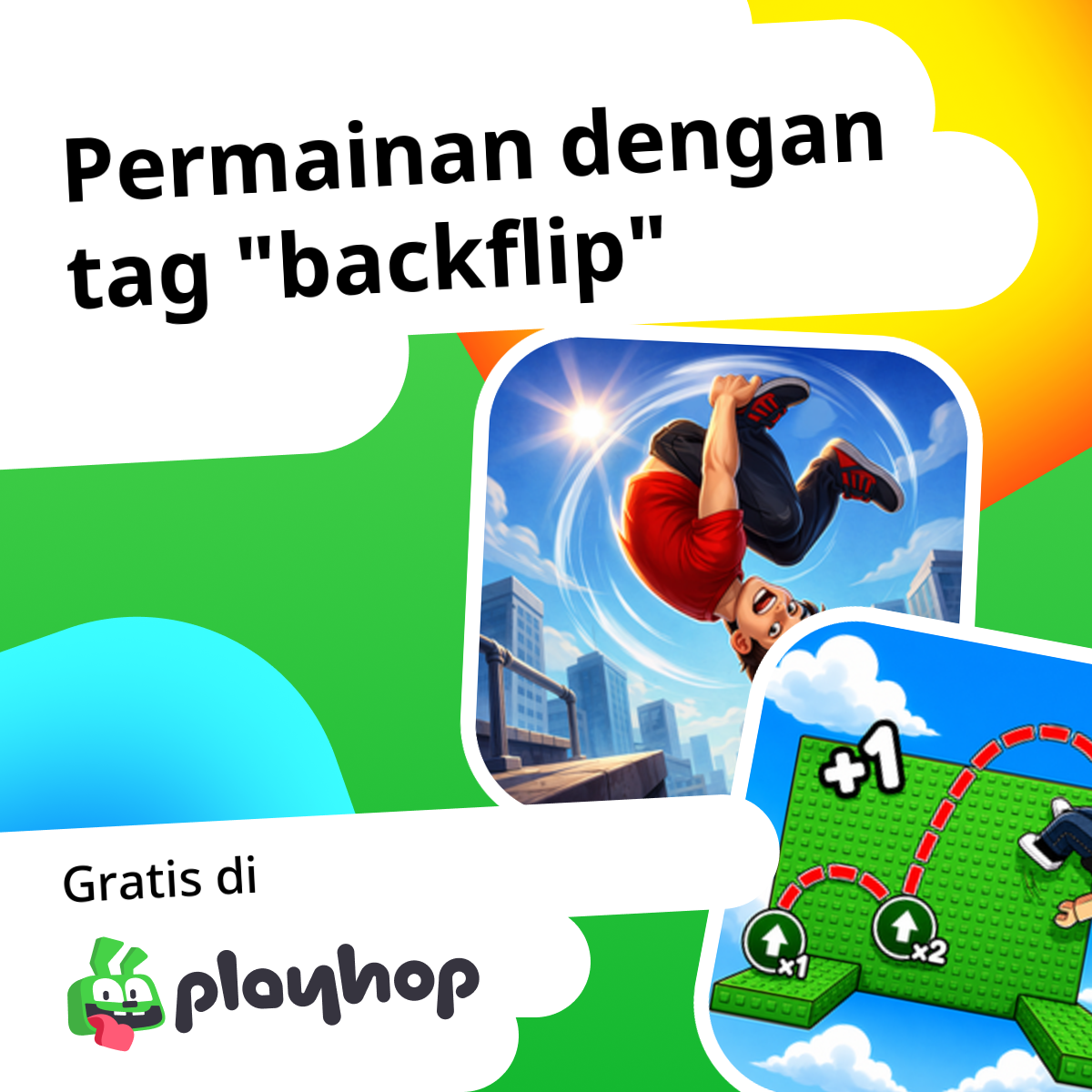Backflip game Online 🤸 Main Gratis di Playhop