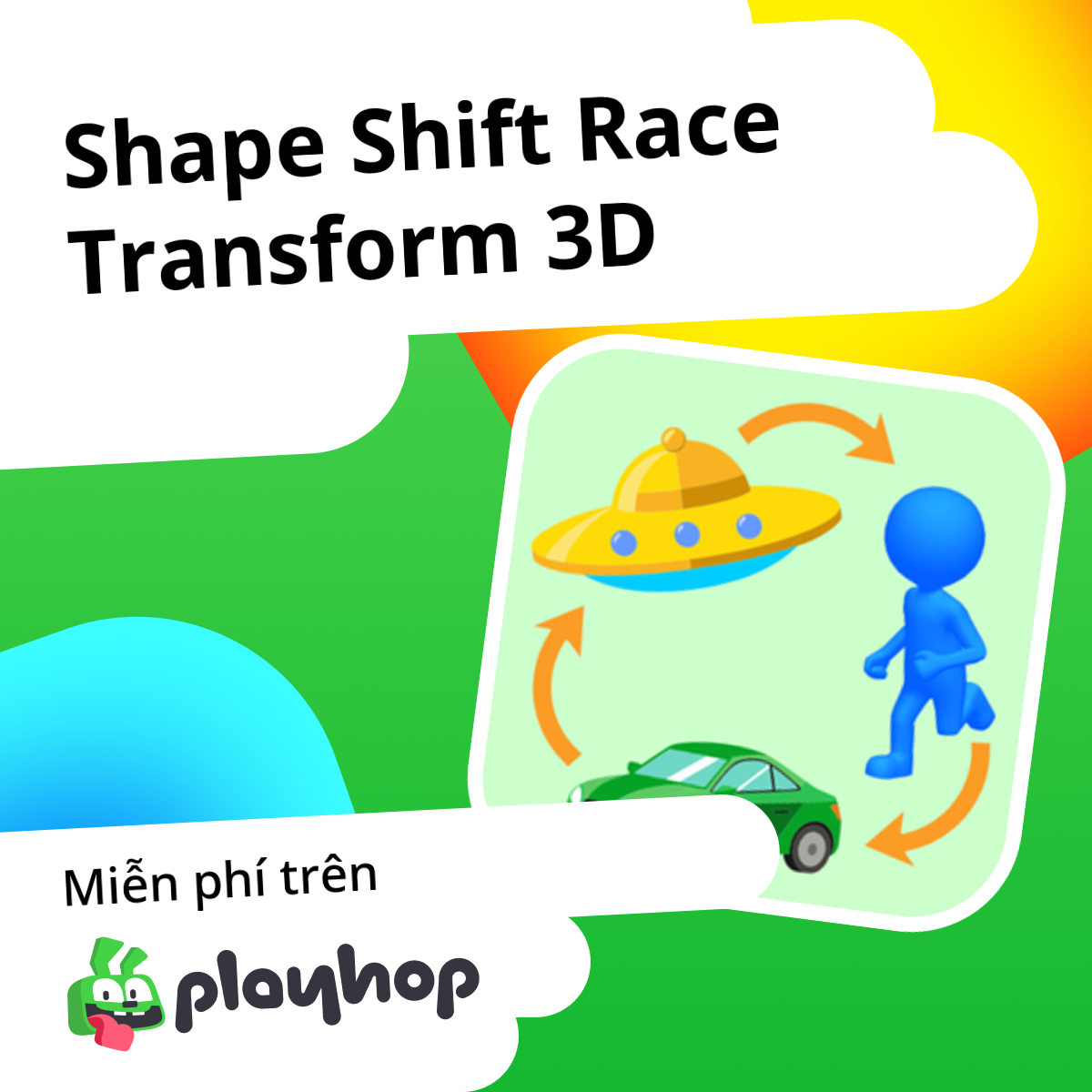 Shape Shift Race Transform 3D: Chơi trực tuyến miễn phí trên Playhop