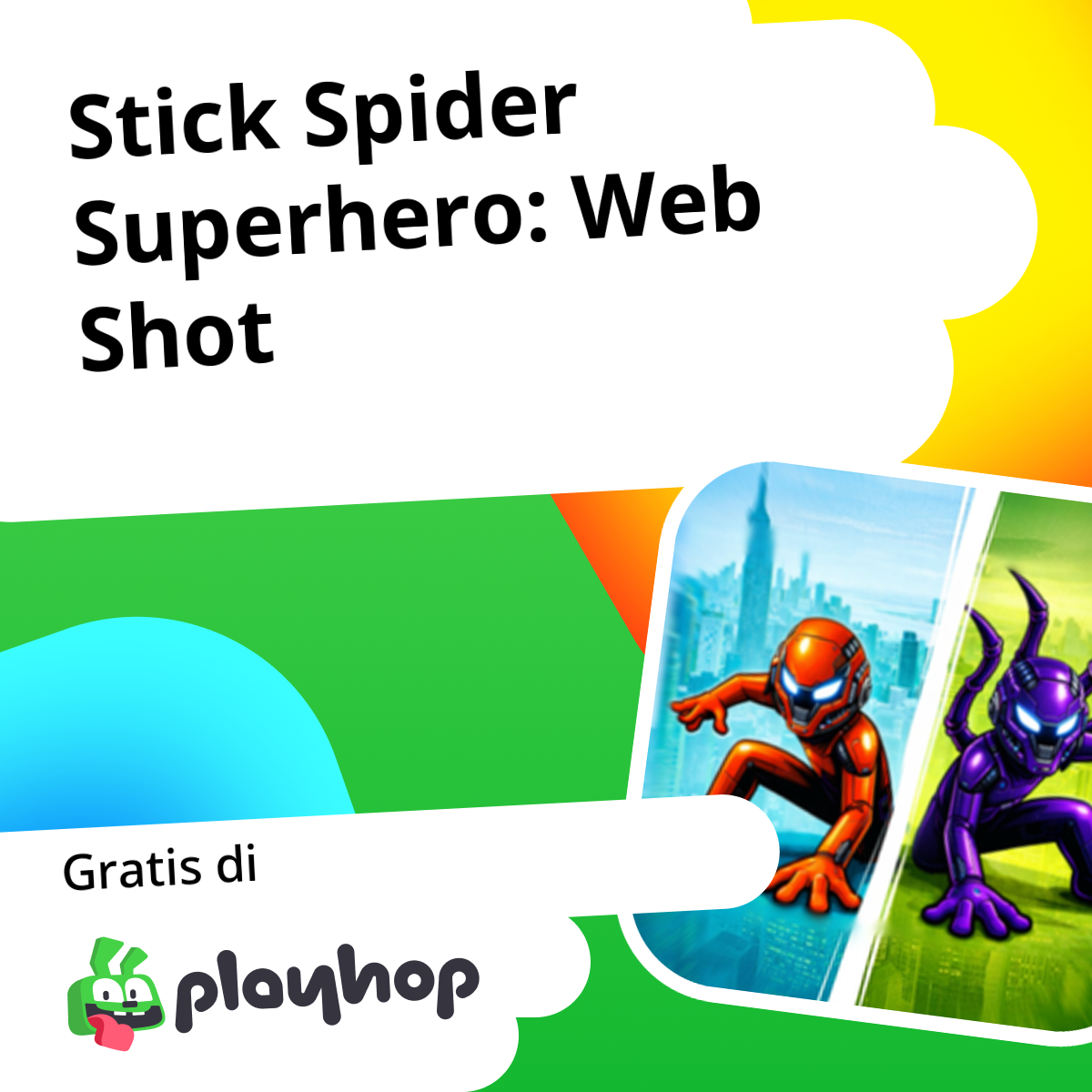 Stick Spider Superhero: Web Shot: Main Gratis Online di Playhop