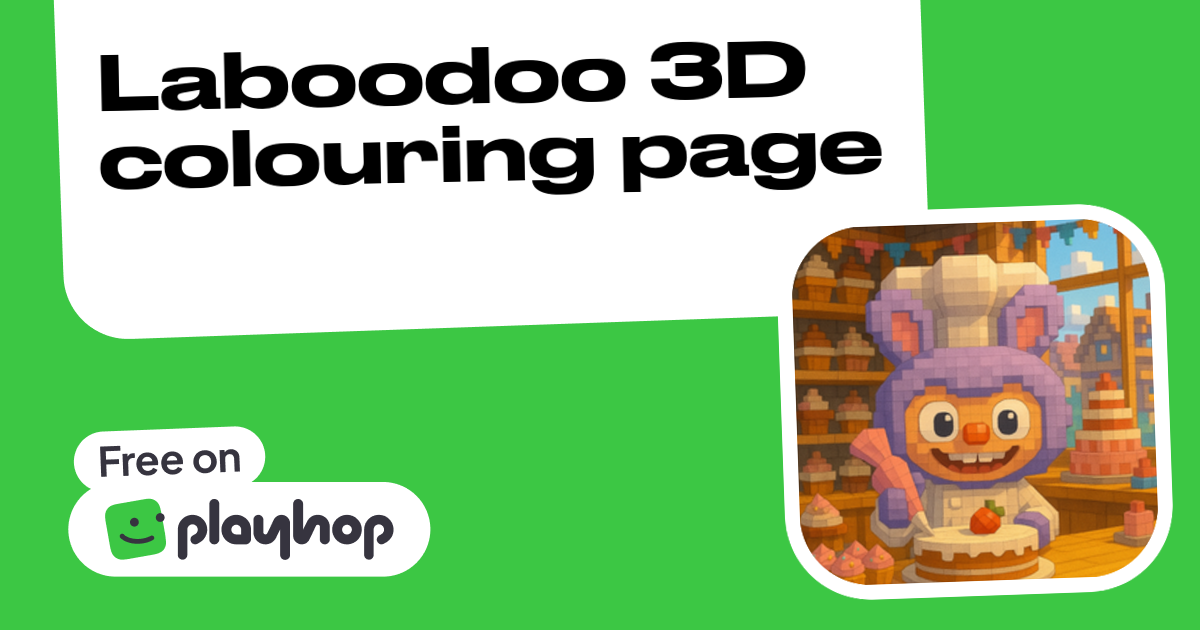 Play Laboodoo 3D colouring page - Free Online Game