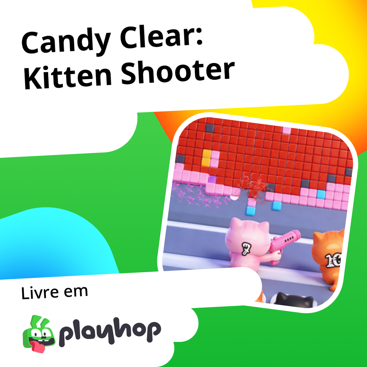 Candy Clear: Kitten Shooter: Jogue Online Grátis no Playhop